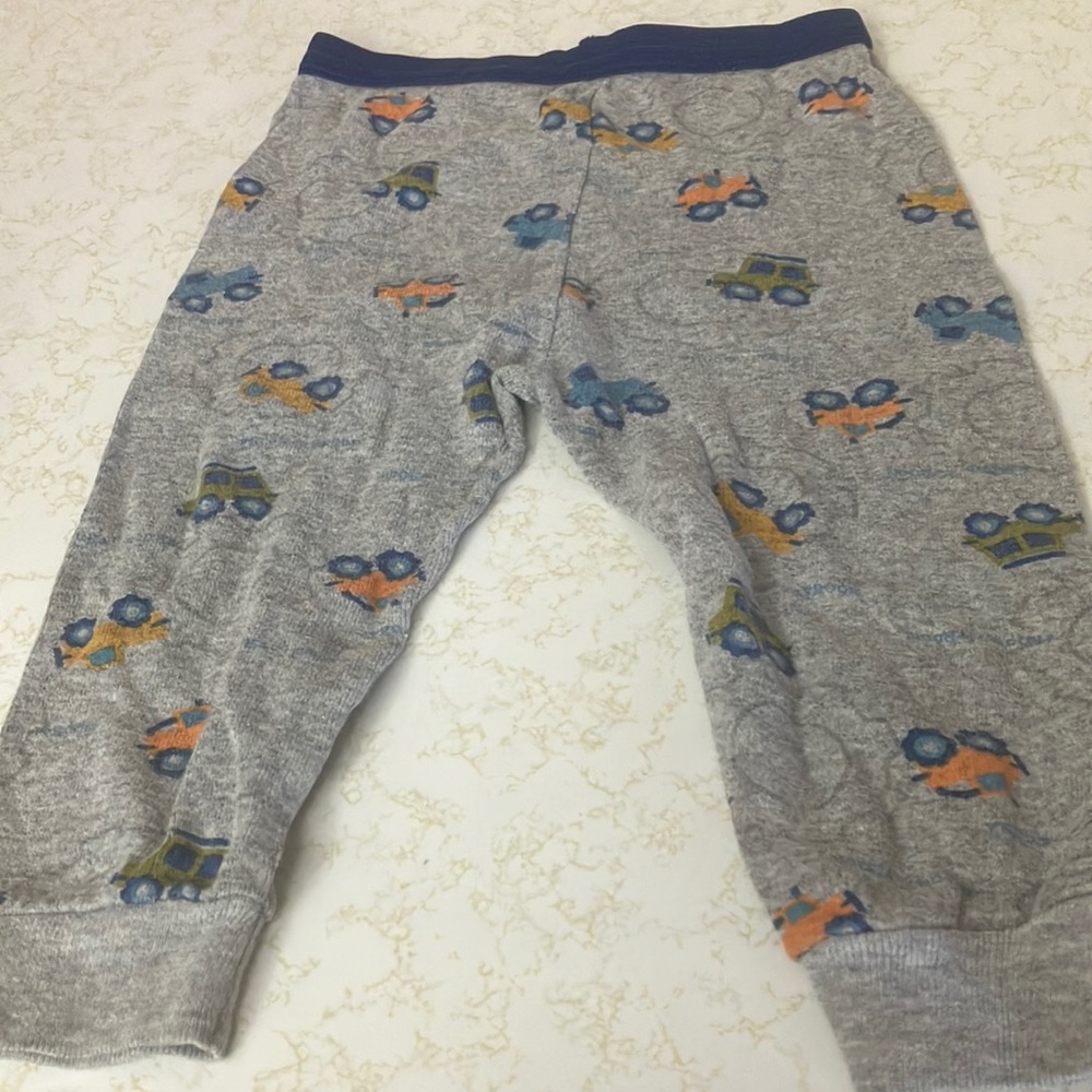 Gray Baby sleepwear bottoms  with Car Print 9-12 months